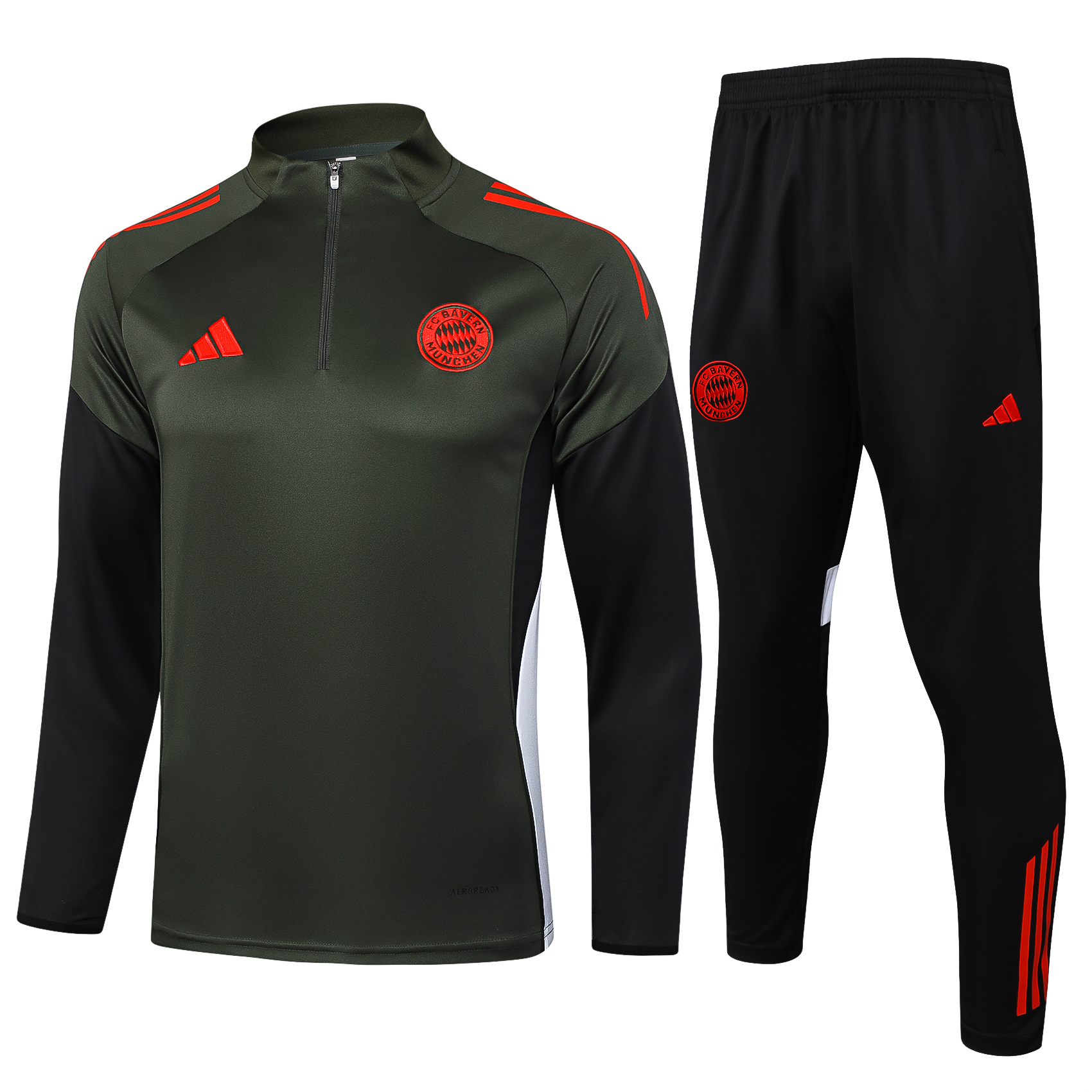 Bayern Munich Training Kit (Sweatshirt+Pants) Deep Green 2025/26 - sinoshirt