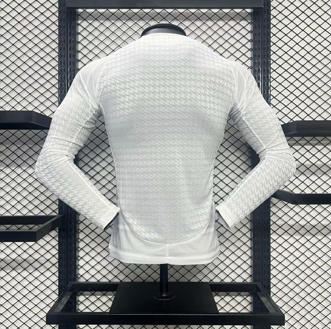 Real Madrid Authentic Soccer Jersey Home Long Sleeve Shirt 2024/25 - sinoshirt