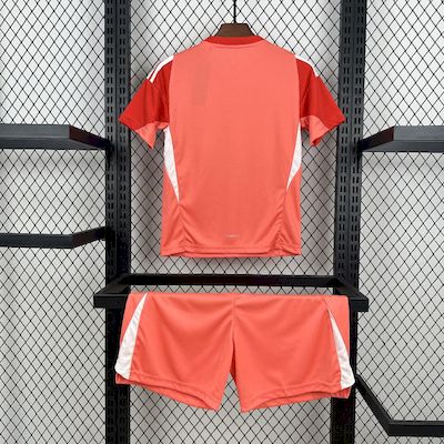 Real Madrid Soccer Jersey Orange Goalkeeper Kids Kit Jersey+Shorts 2025/26 - sinoshirt