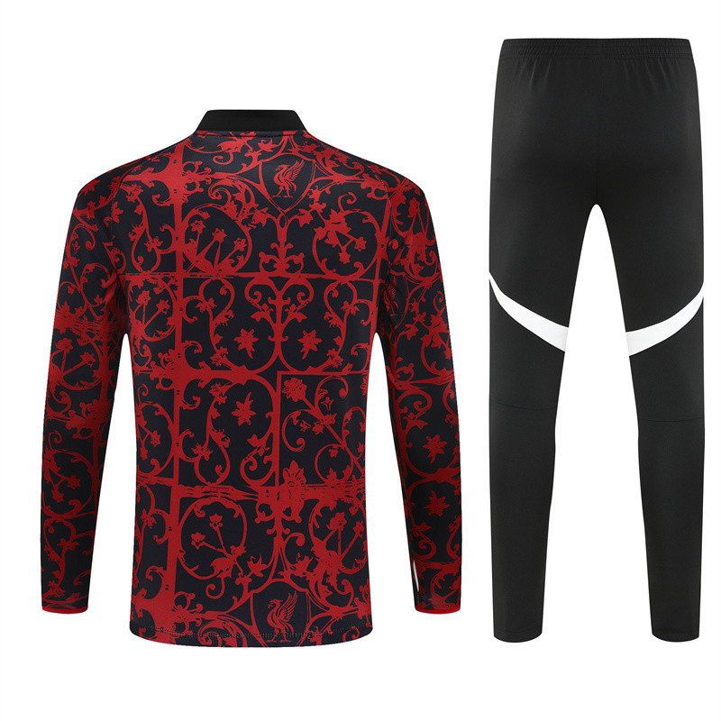 Kids Liverpool Training Kit (Sweatshirt+Pants) Red 2025/26 - sinoshirt