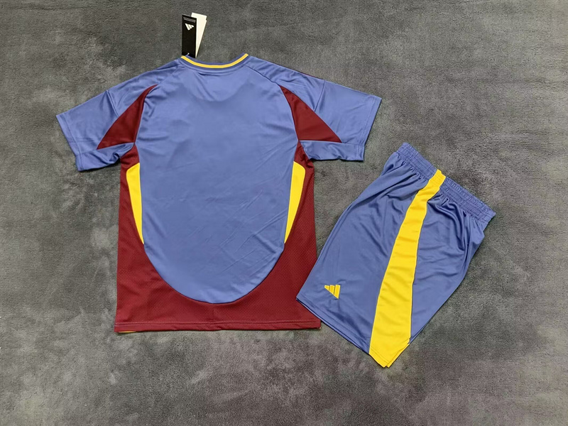 Roma Soccer Jersey Third Away Kids Kit Jersey+Shorts 2024/25 - sinoshirt