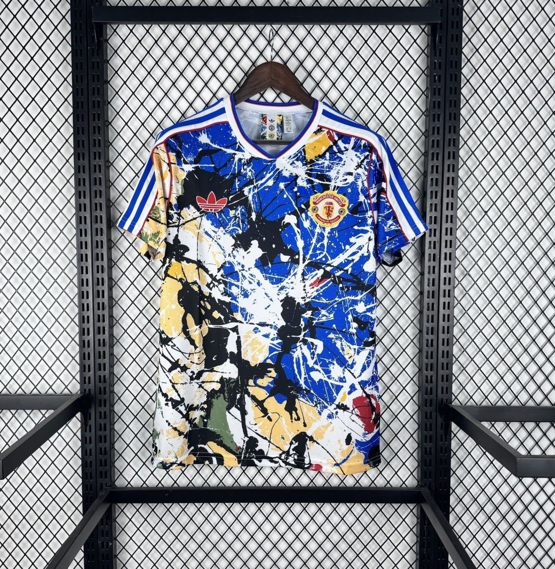 Manchester United Football Jersey x Stone Roses Custom Shirt 2025/26 - sinoshirt