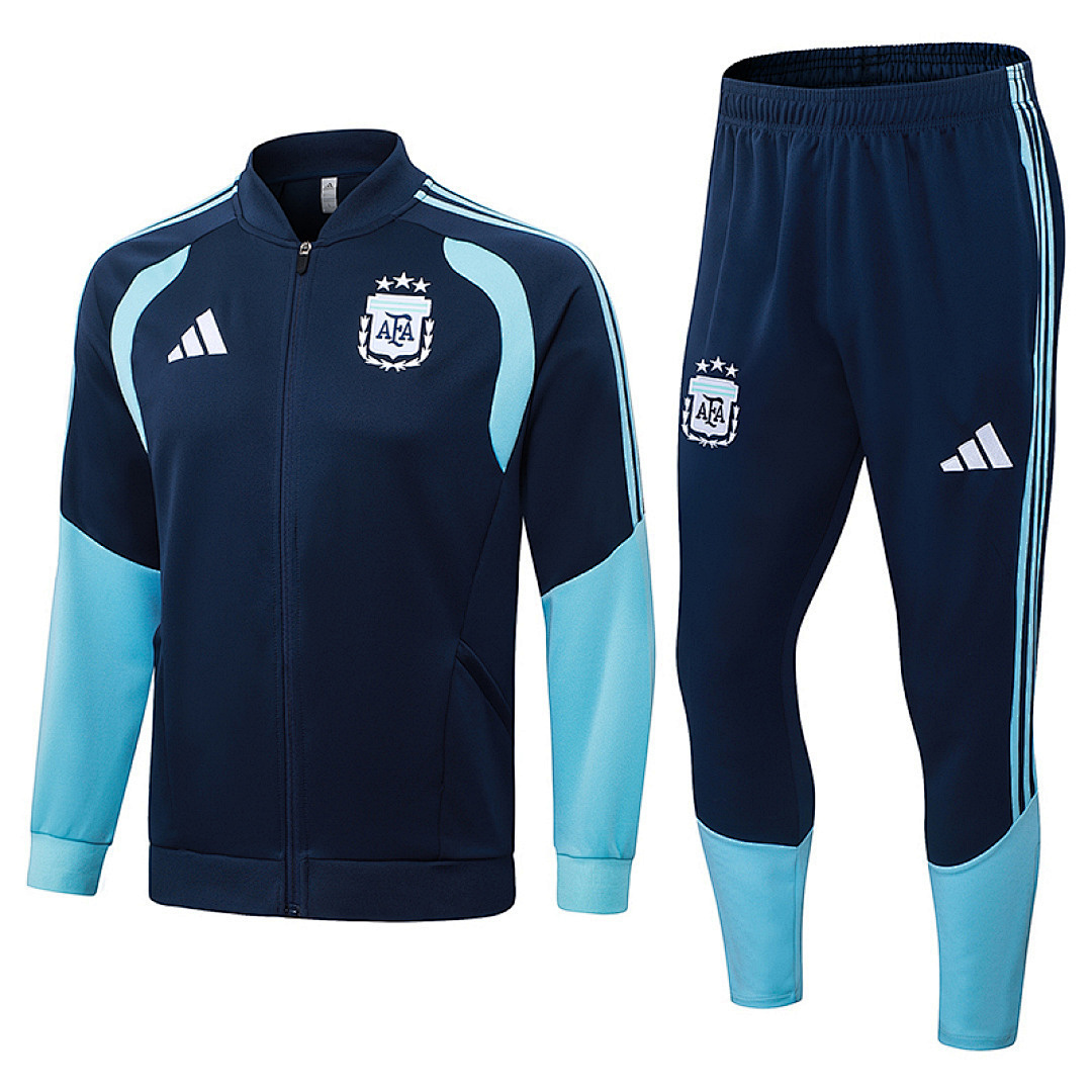 Kids Argentina Training Kit (Jacket+Pants) Blue World Cup 2026 - sinoshirt