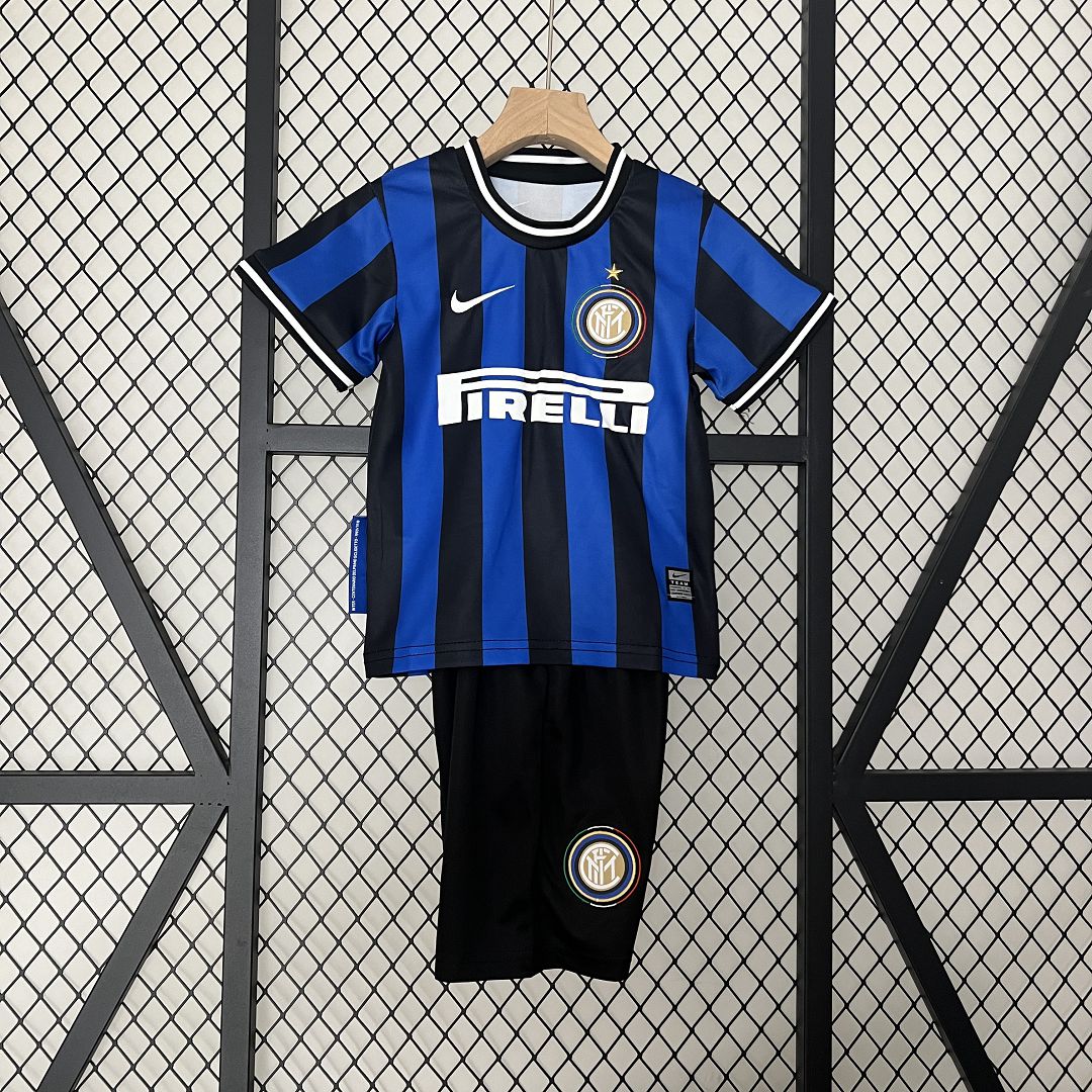 Inter Milan Retro Jersey Custom Kids Kit Jerseys+Shorts 2009/10 - sinoshirt