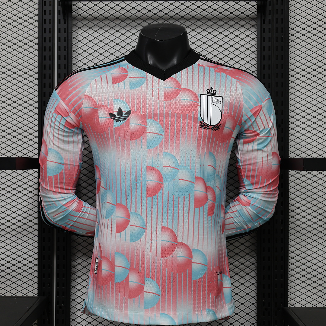 Belgium Authentic Football Jersey Away Long Sleeve Shirt World Cup 2026 - sinoshirt