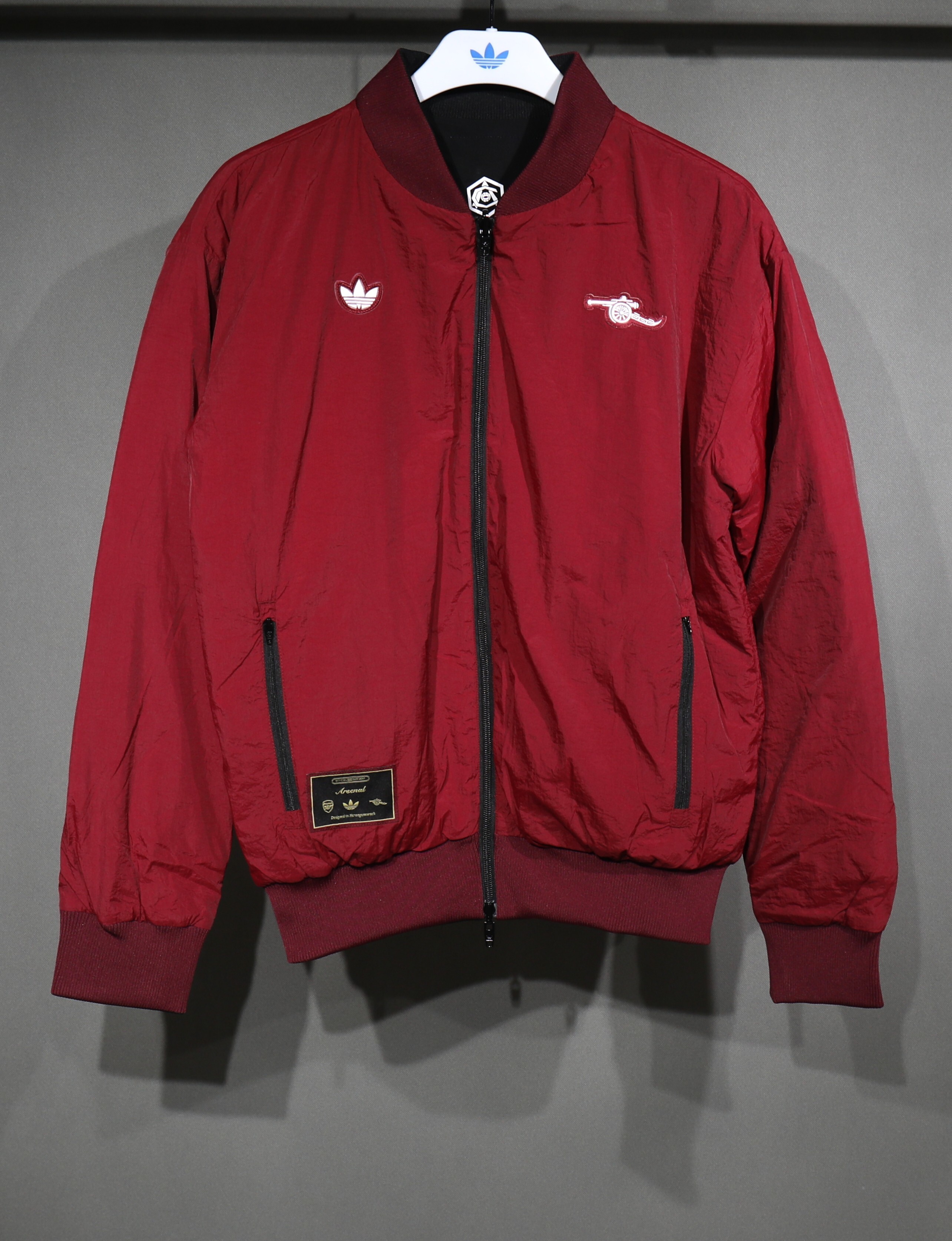Arsenal Terrace Icons Reversible Double-Sides Windbreaker Cotton Jacket 2025-26 - sinoshirt