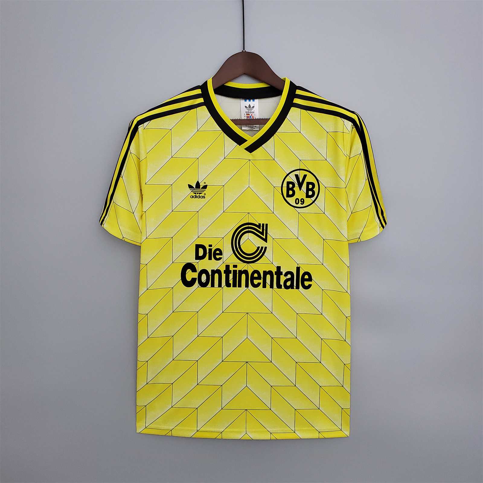 Borussia Dortmund Retro Jersey Home Soccer Shirt 1988-89 - sinoshirt