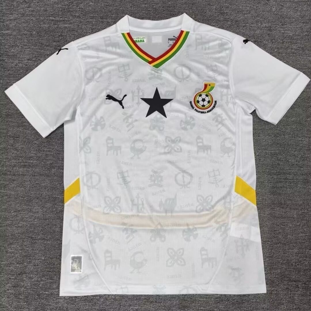 Ghana Soccer Jersey Home Custom Shirt World Cup 2024-25 - sinoshirt