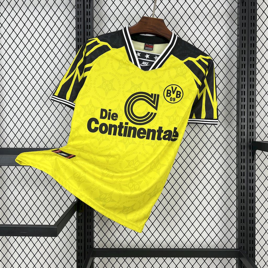 Borussia Dortmund Retro Jersey Home Soccer Shirt 1994/95 - sinoshirt