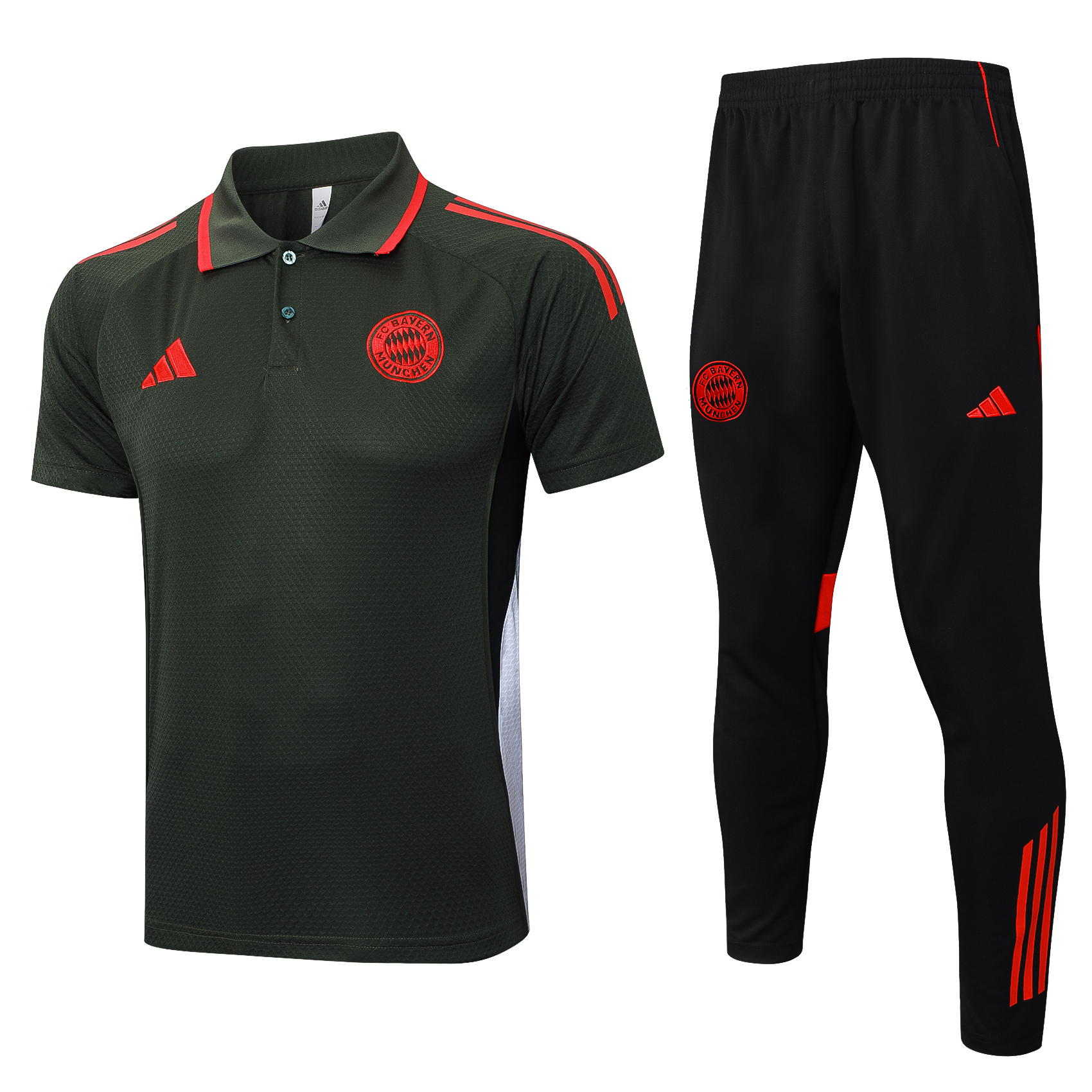 Bayern Munich Training Kit (Polo+Pants) Deep Green 2025/26 - sinoshirt