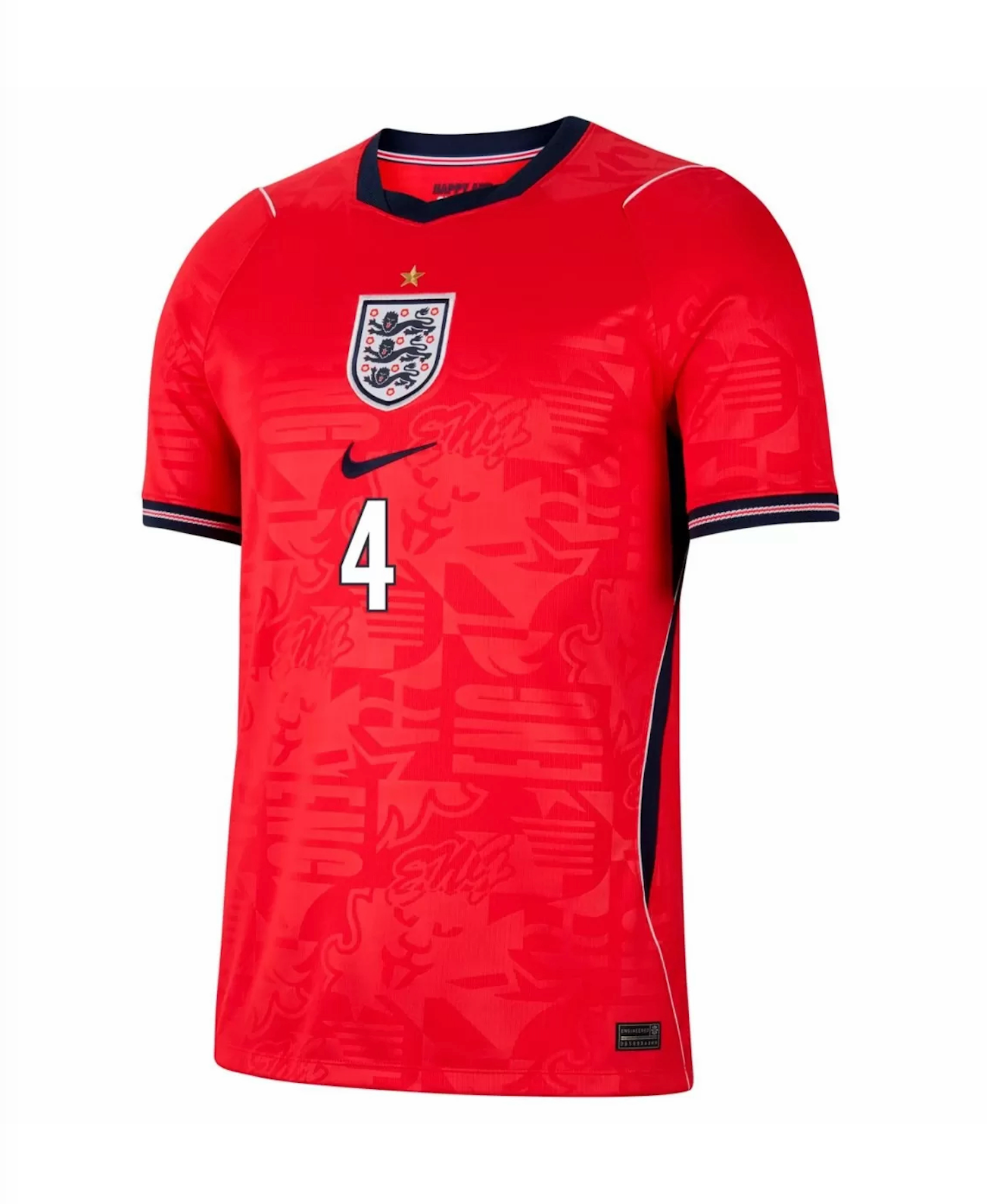 RICE #4 England Soccer Jersey Away Custom Shirt World Cup 2026 - sinoshirt