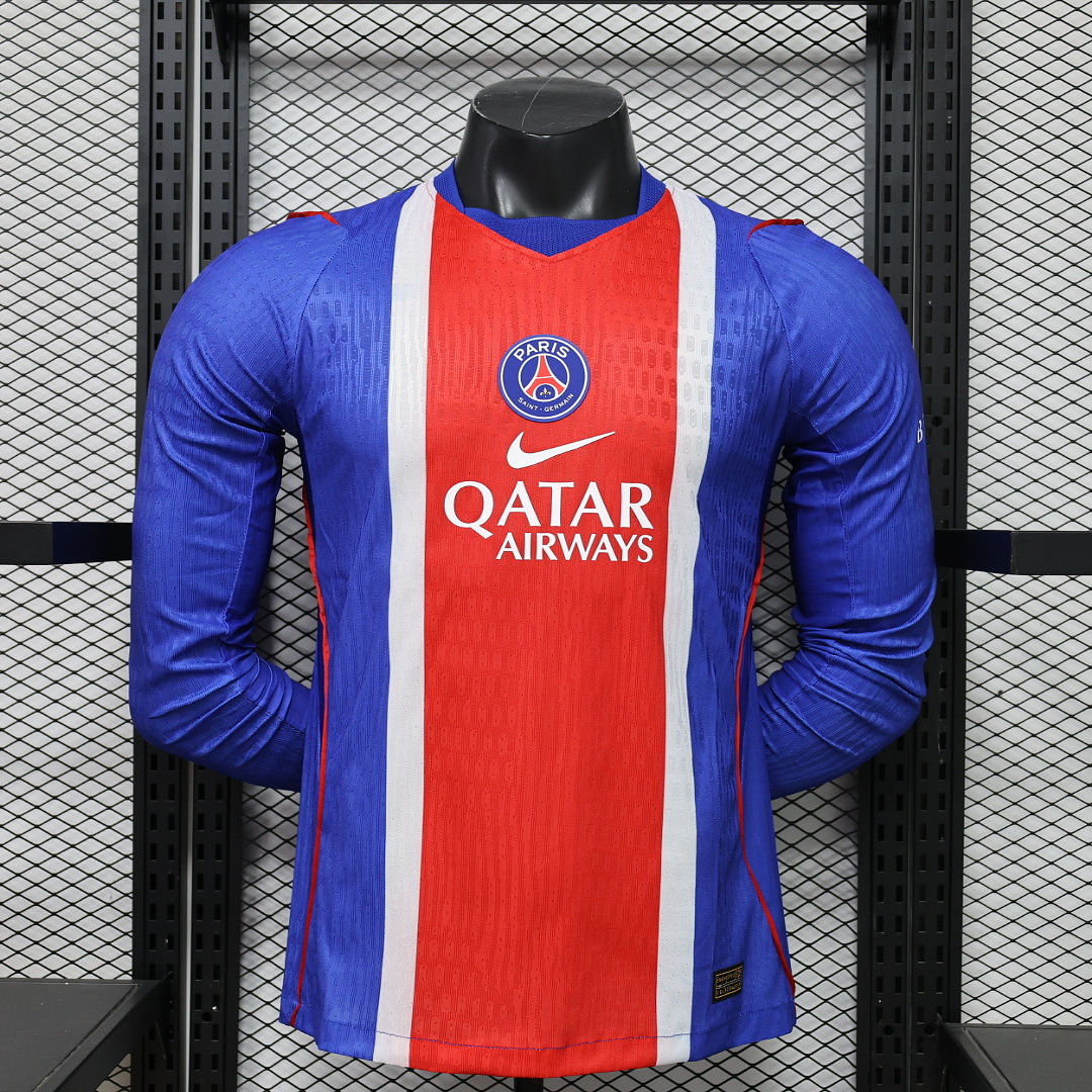 PSG Authentic Football Jersey Home Long Sleeve Shirt 2026/27 - sinoshirt
