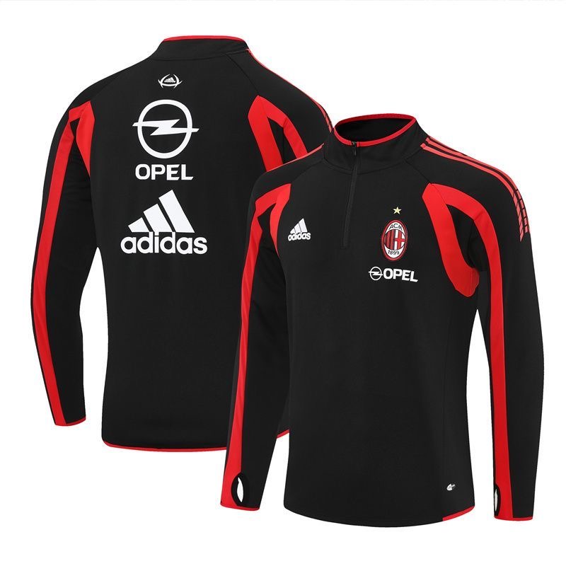AC Milan Retro Training Kit Sweatshirt Black 2005/06 - sinoshirt