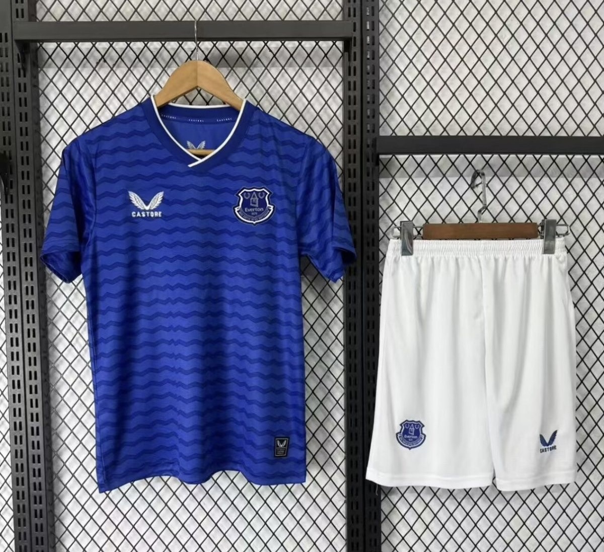 Everton Football Jersey Home Kids Kit Jersey+Shorts 2025/26 - sinoshirt
