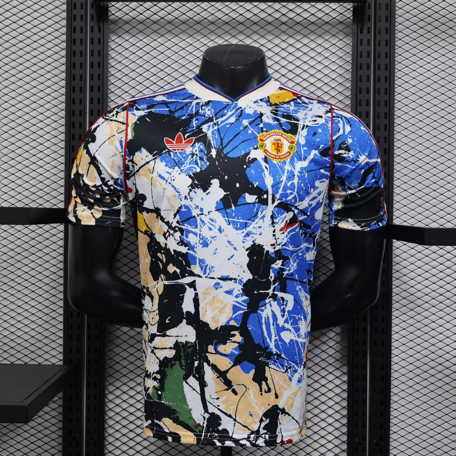 Manchester United Authentic x Stone Roses Football Jersey Shirt 2025/26 - sinoshirt