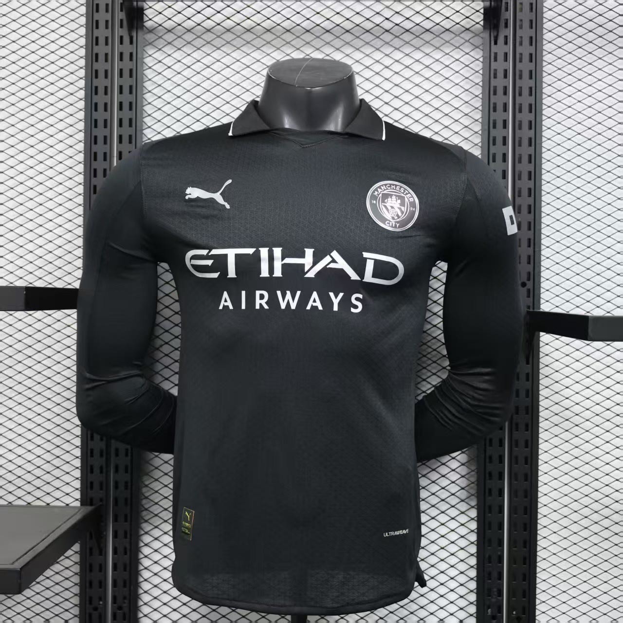 Manchester City Authentic Away Long Sleeve Football Jersey Shirt 2025/26 - sinoshirt