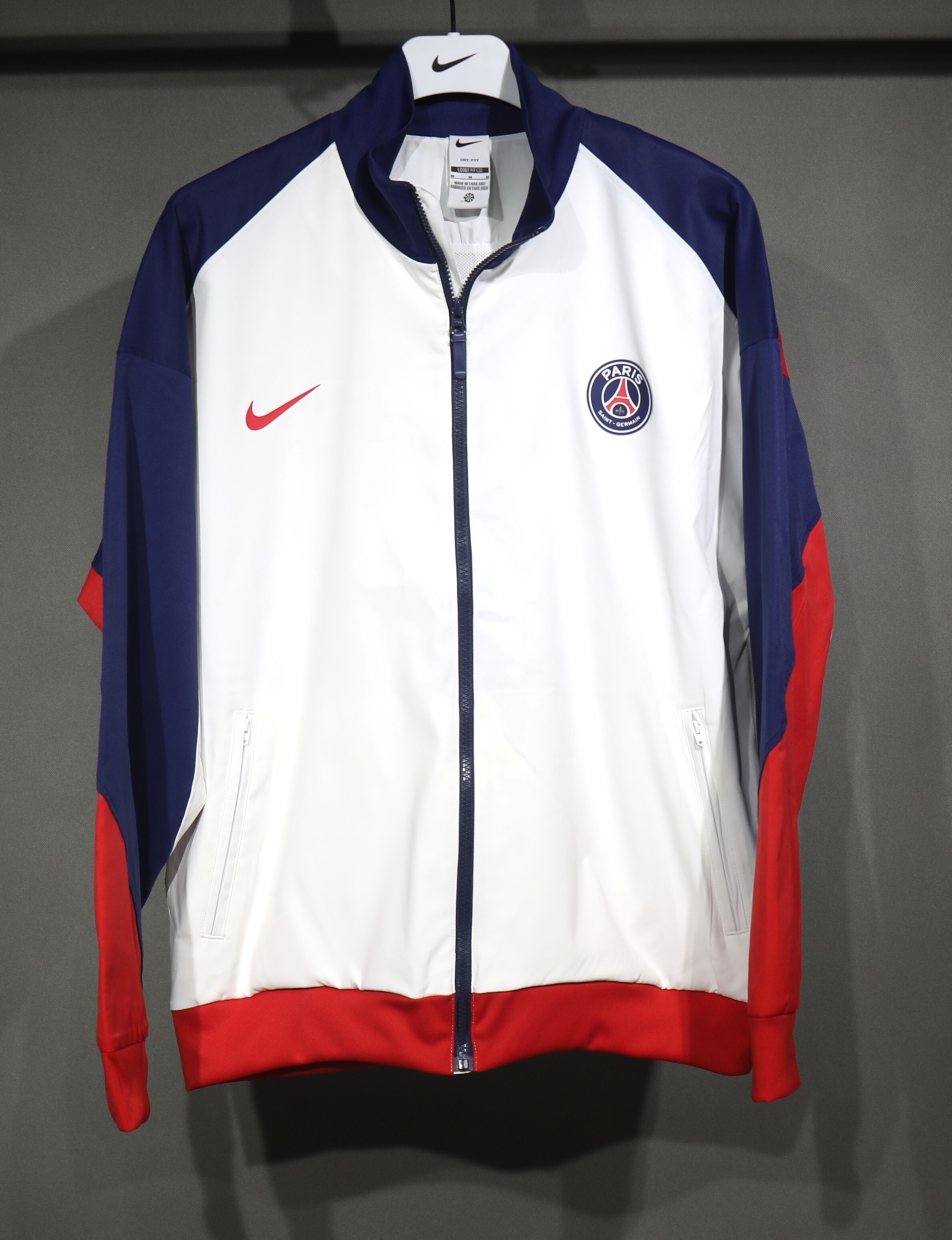 PSG Windbreaker Jacket White 2025/26 - sinoshirt