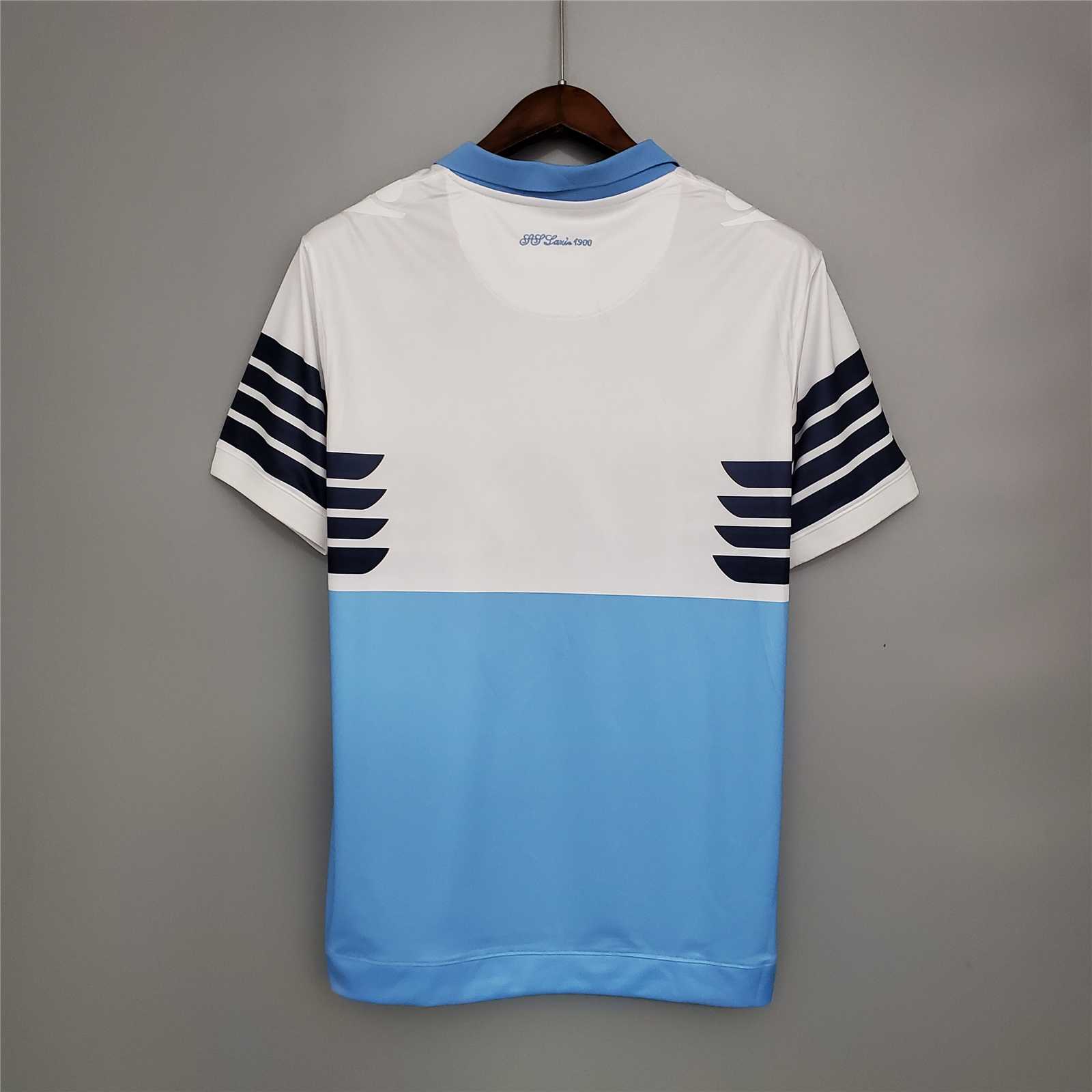 Lazio Retro Soccer Jersey Home Eagle Shirts Macron 115th Anniversary 2015/16 - sinoshirt