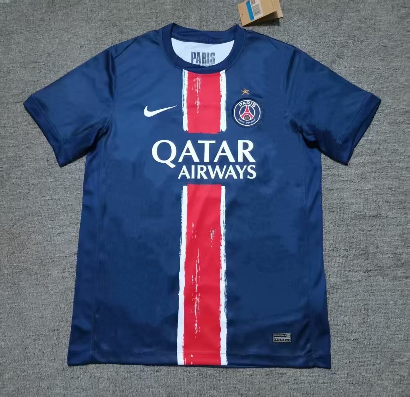 PSG Soccer Jersey Home x Champions of Europe Custom Shirt 2024/25 - With Star - sinoshirt