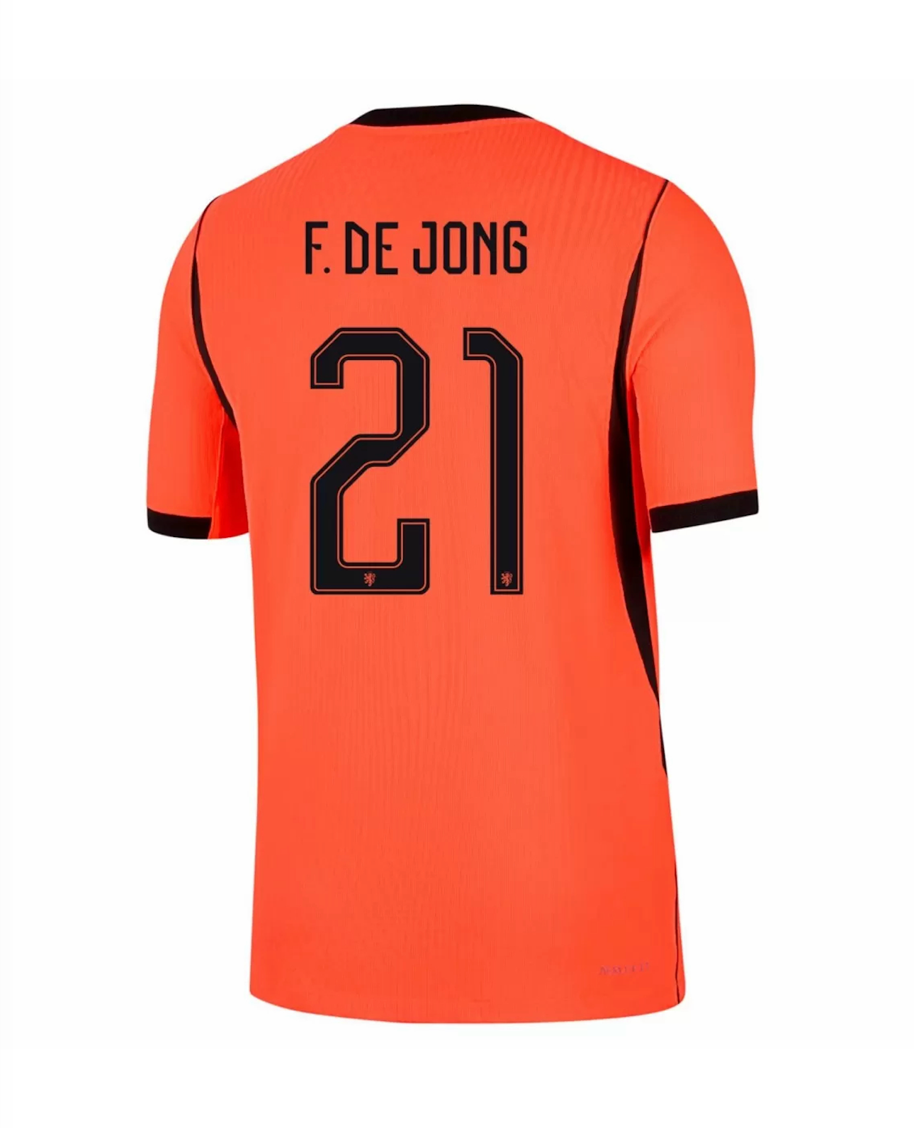 F.DE JONG #21 Netherlands Authentic Football Jersey Home Shirt World Cup 2026 - sinoshirt