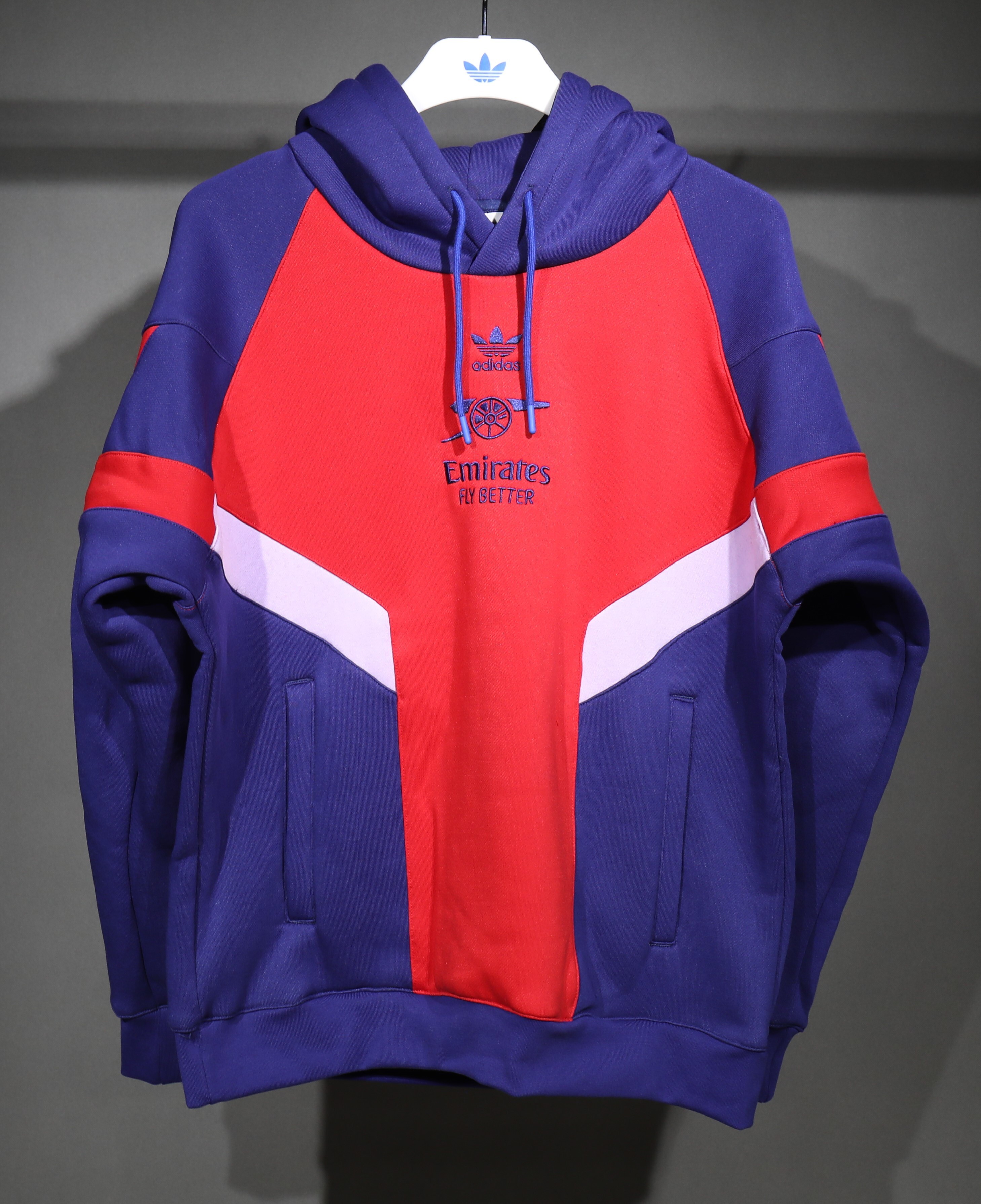 Arsenal Hoodie Training Kit Fleece-Lined Thick (Sweatshirt+Pants) Red&Blue 2025/26 - sinoshirt