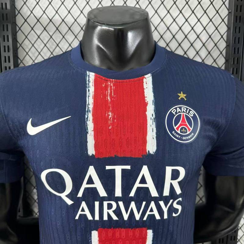 Authentic Soccer Jersey PSG Home x Champions of Europe Shirt 2024/25 - With Star - sinoshirt