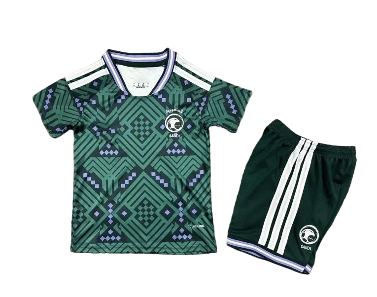 Saudi Arabia Soccer Jersey Home Kids Kit Jersey+Shorts World Cup 2026 - sinoshirt