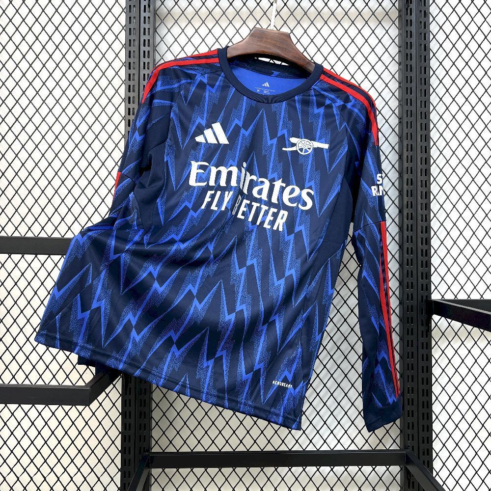 Arsenal Soccer Jersey Away Long Sleeve Custom Shirt 2025/26 - sinoshirt