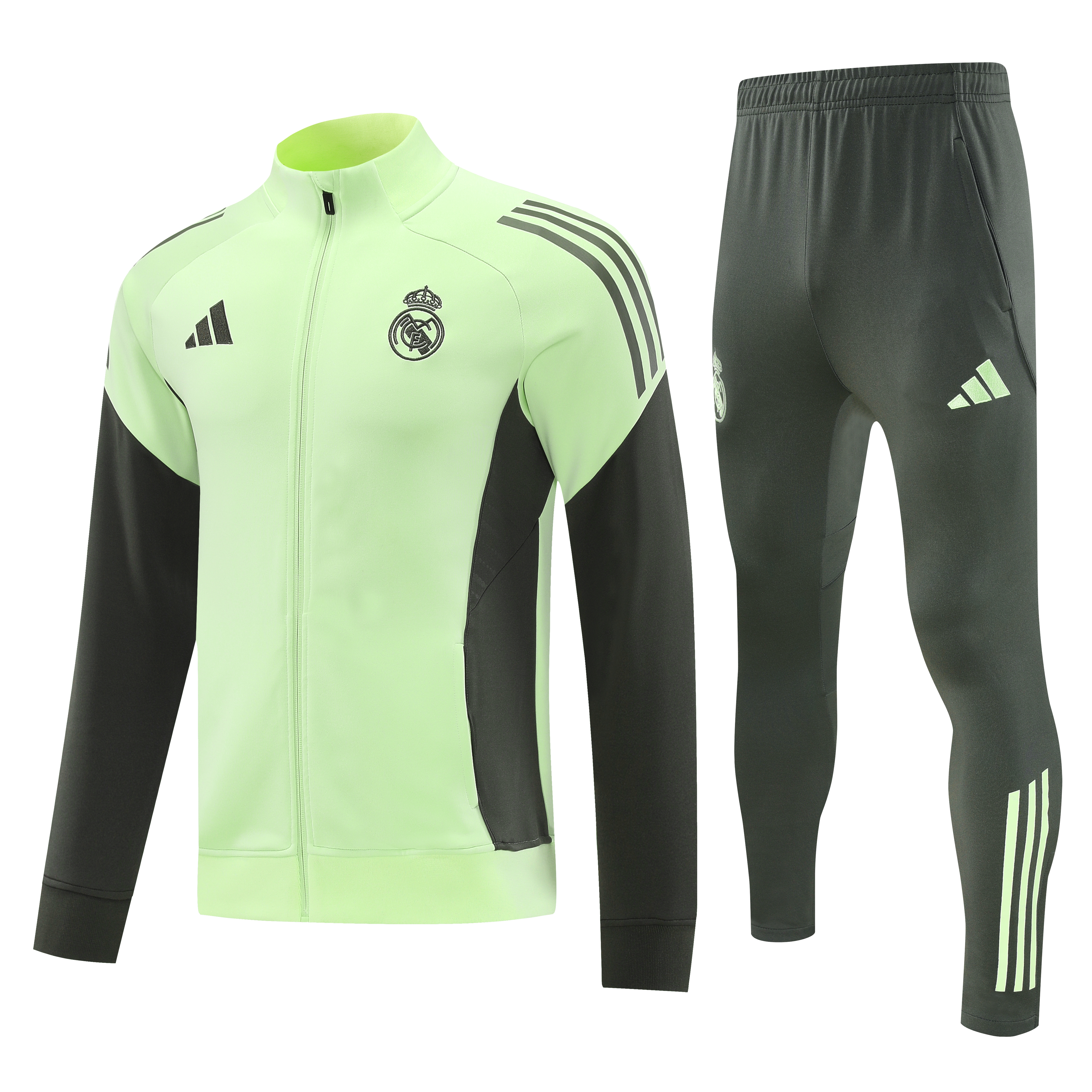 Real Madrid Training Kit (Jacket+Pants) Light Green 2025/26 - sinoshirt