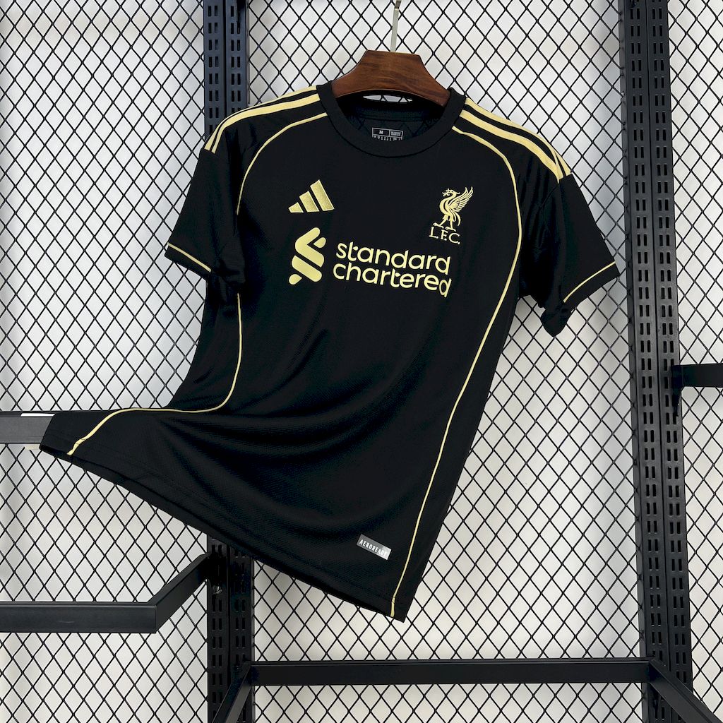 Liverpool Football Jersey Black & Golden Special Edition Custom Shirt 2025/26 - sinoshirt