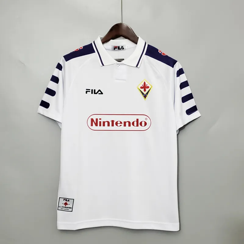 Fiorentina Retro Soccer Jersey Away Custom Shirt 1998/99 - sinoshirt
