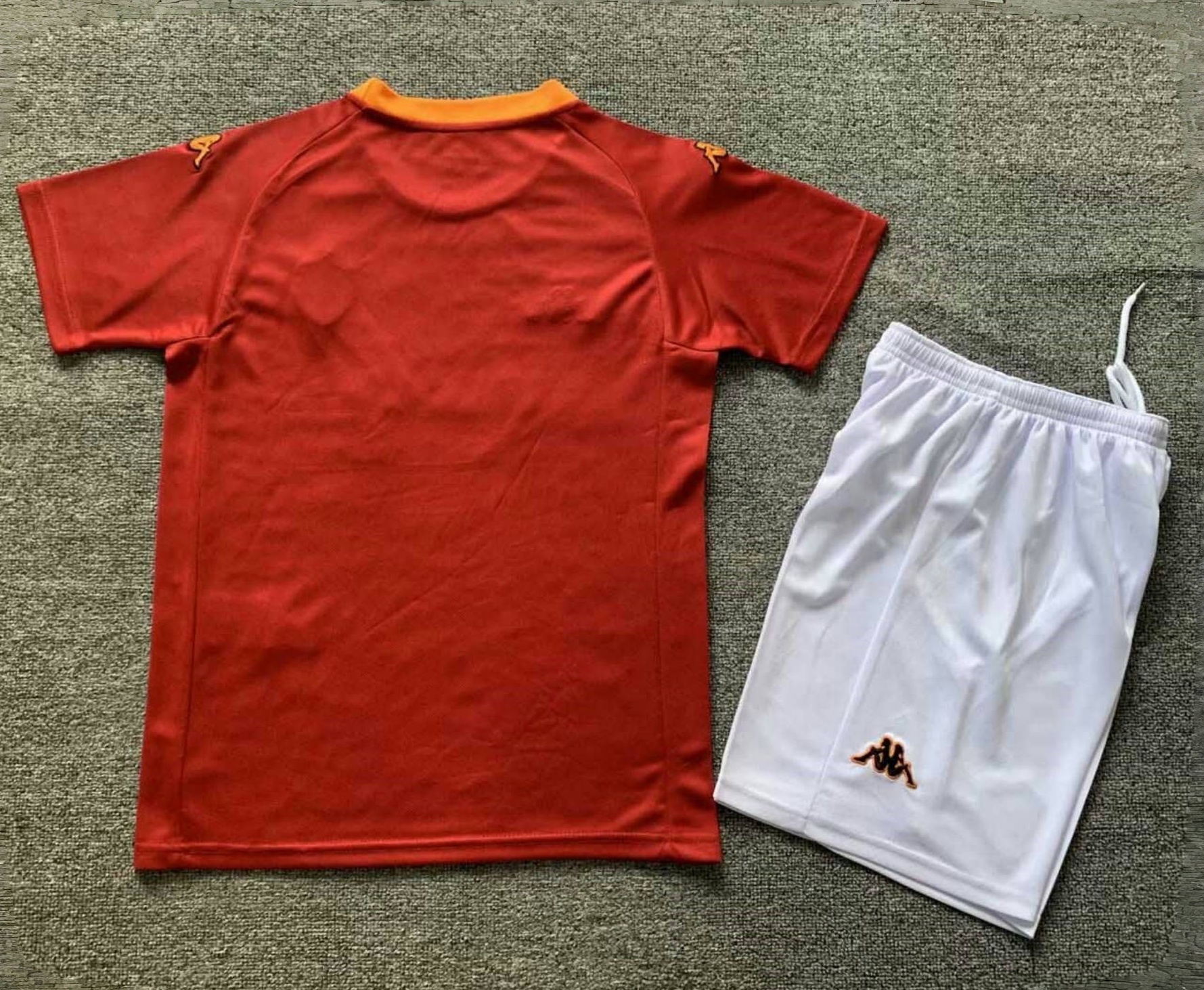 Roma Retro Soccer Jersey Home Kids Kit Jersey+Shorts 2000/01 - sinoshirt