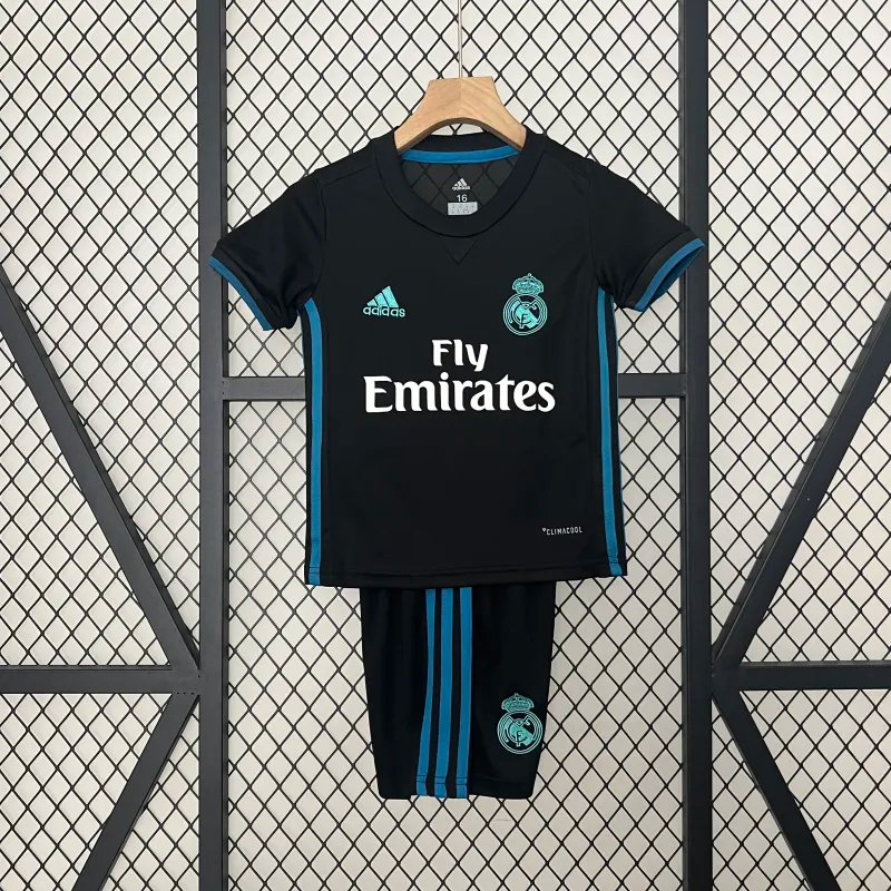 Real Madrid Retro Jersey Away Kids Kit Jersey+Shorts 2017/18 - sinoshirt