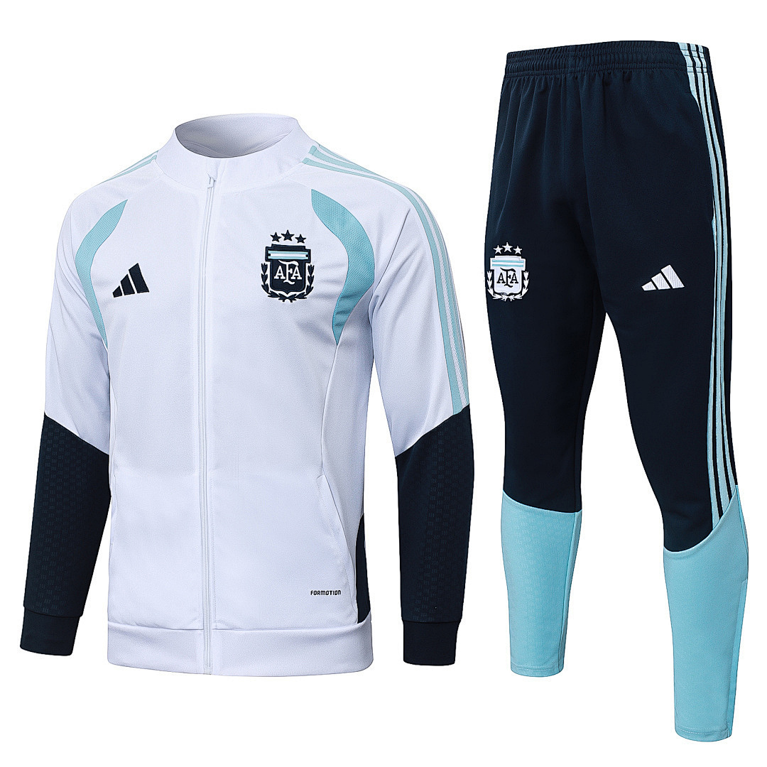 Argentina Training Kit (Jacket+Pants) White World Cup 2026 - sinoshirt