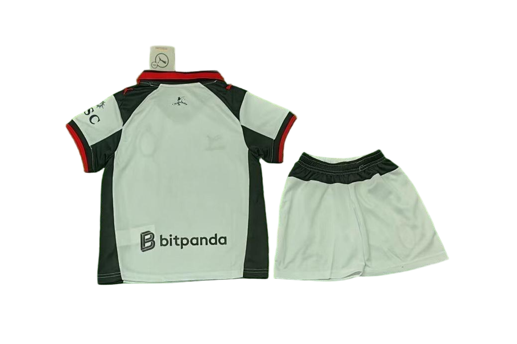 AC Milan Football Jersey Fourth Away Goalkeeper Kids Kit Jersey+Shorts 2025/26 - sinoshirt