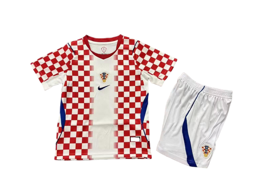 Croatia Football Jersey Home Kids Kit Jersey+Shorts World Cup 2026 - sinoshirt