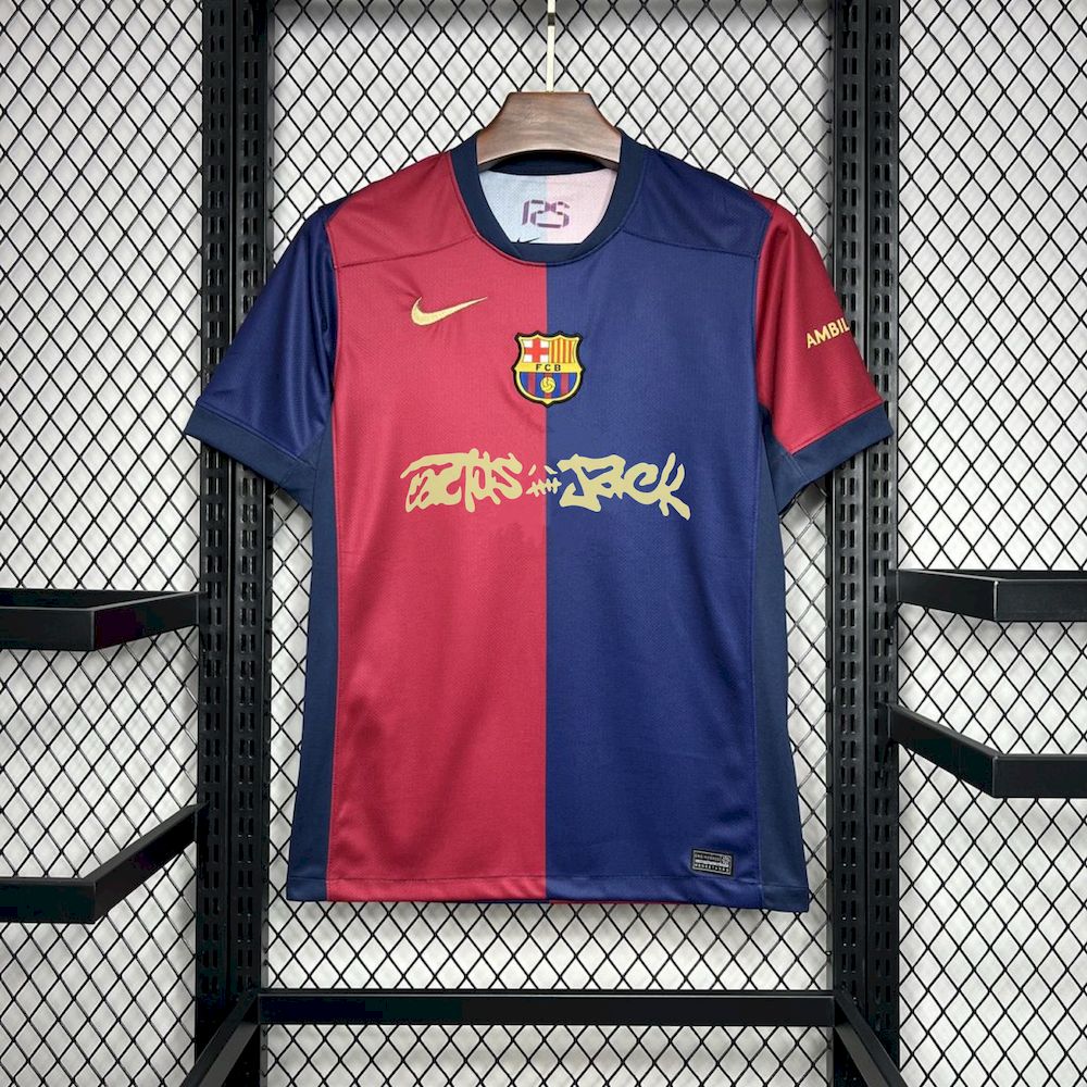 Barcelona Home x Travis Scott Custom Shirt 2024/25 - sinoshirt