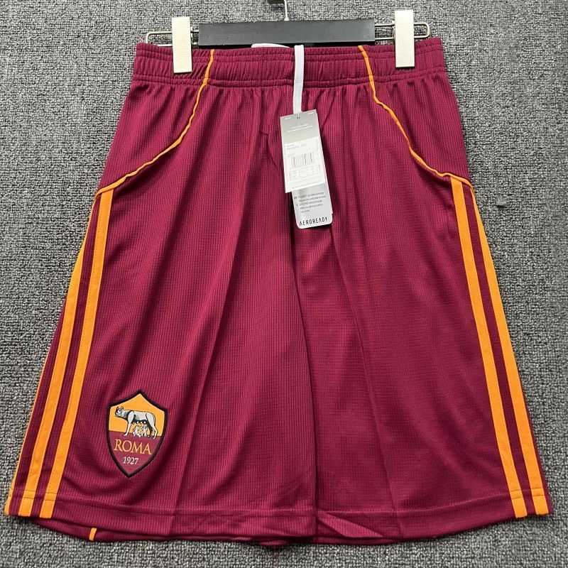 Roma Soccer Jersey Home Custom Shorts 2025/26 - sinoshirt