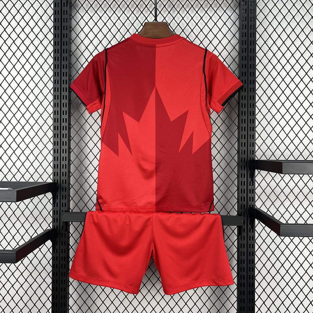 Canada Soccer Jersey World Cup Home Kids Kit Jersey+Shorts 2026 - sinoshirt