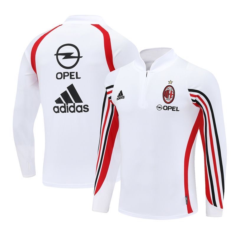 AC Milan Retro Training Kit Sweatshirt White 2003/04 - sinoshirt