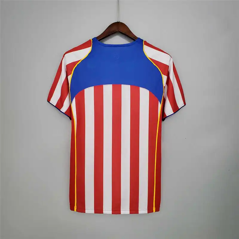 Atletico Madrid Retro Soccer Jersey Home Shirt 2004/05 - sinoshirt