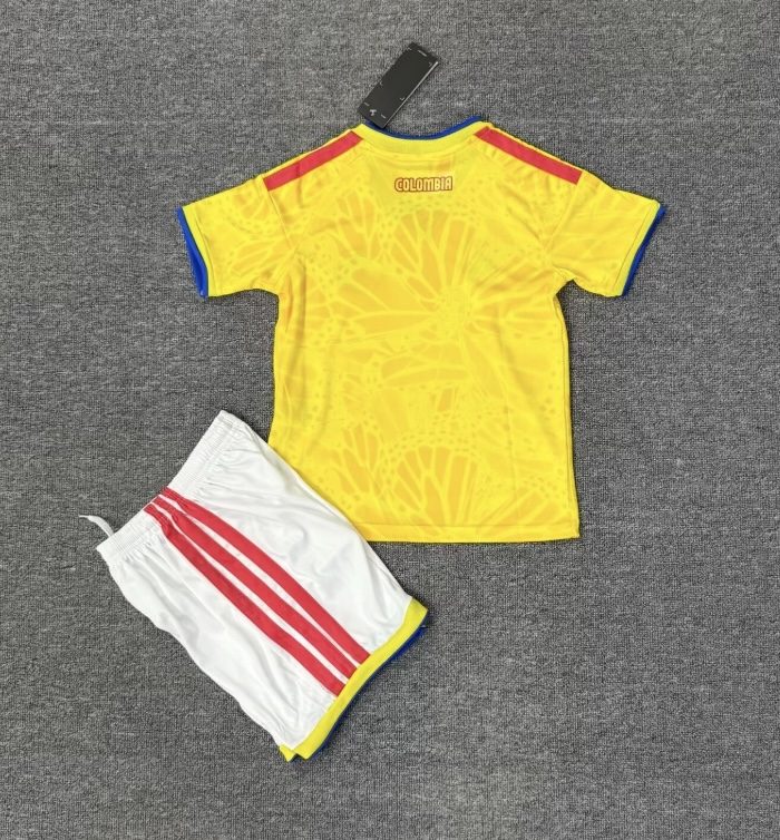 Colombia Soccer Jersey Home Kids Kit Jersey+Shorts World Cup 2026 - sinoshirt
