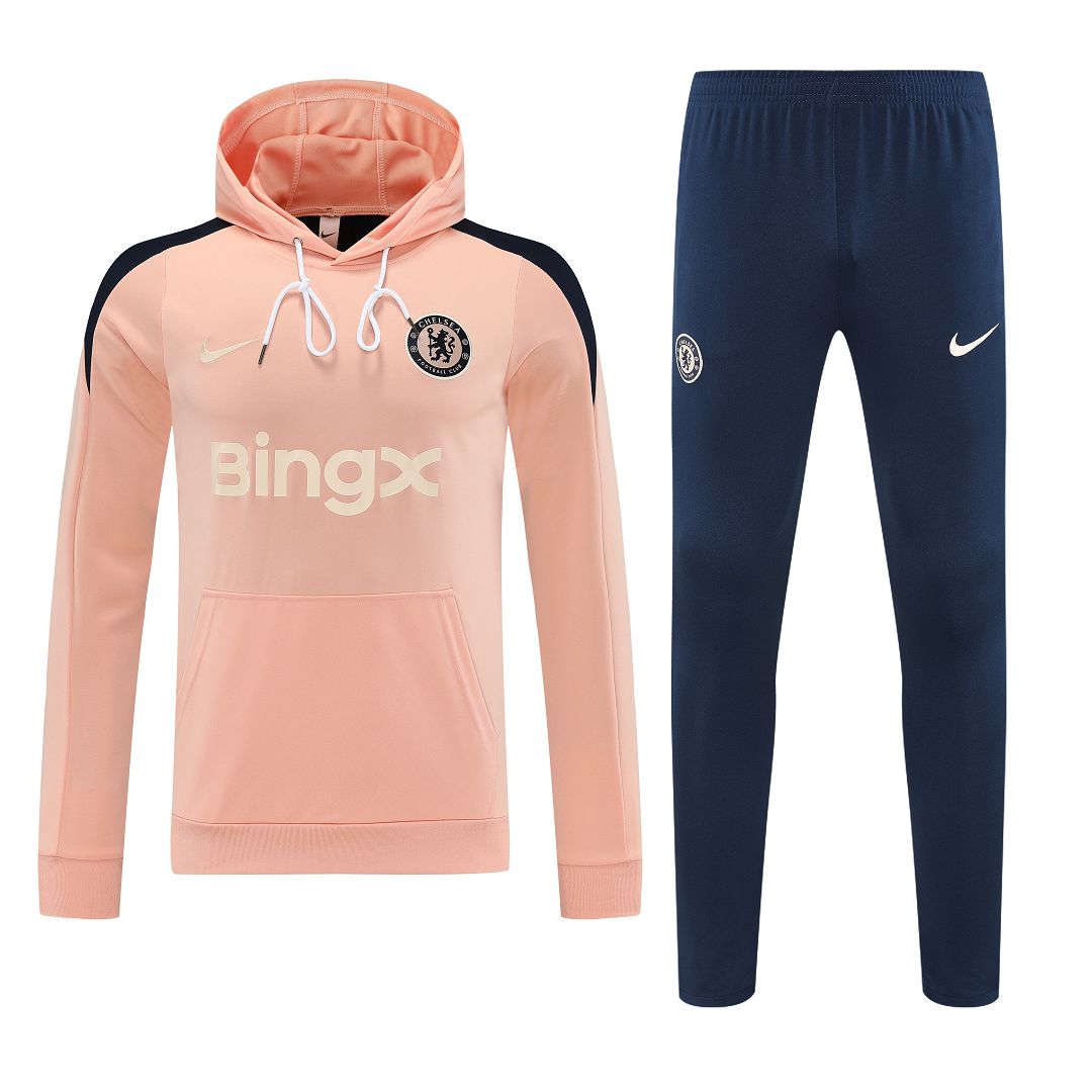 Chelsea Hoodie Training Kit (Sweatshirt+Pants) Orange 2025/26 - sinoshirt