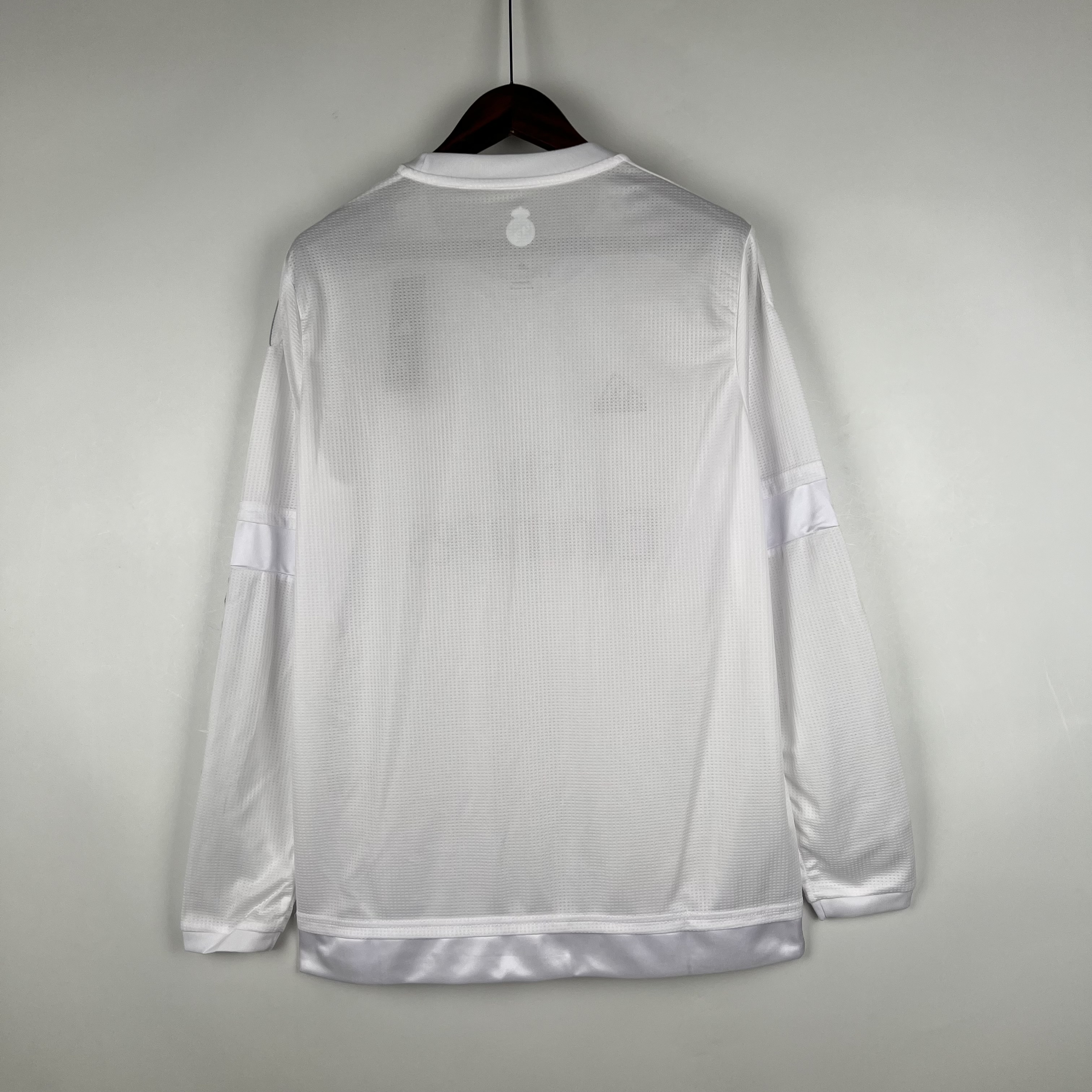 Real Madrid Retro Jersey Home Long Sleeve Custom Soccer Shirt 2015/16 - sinoshirt