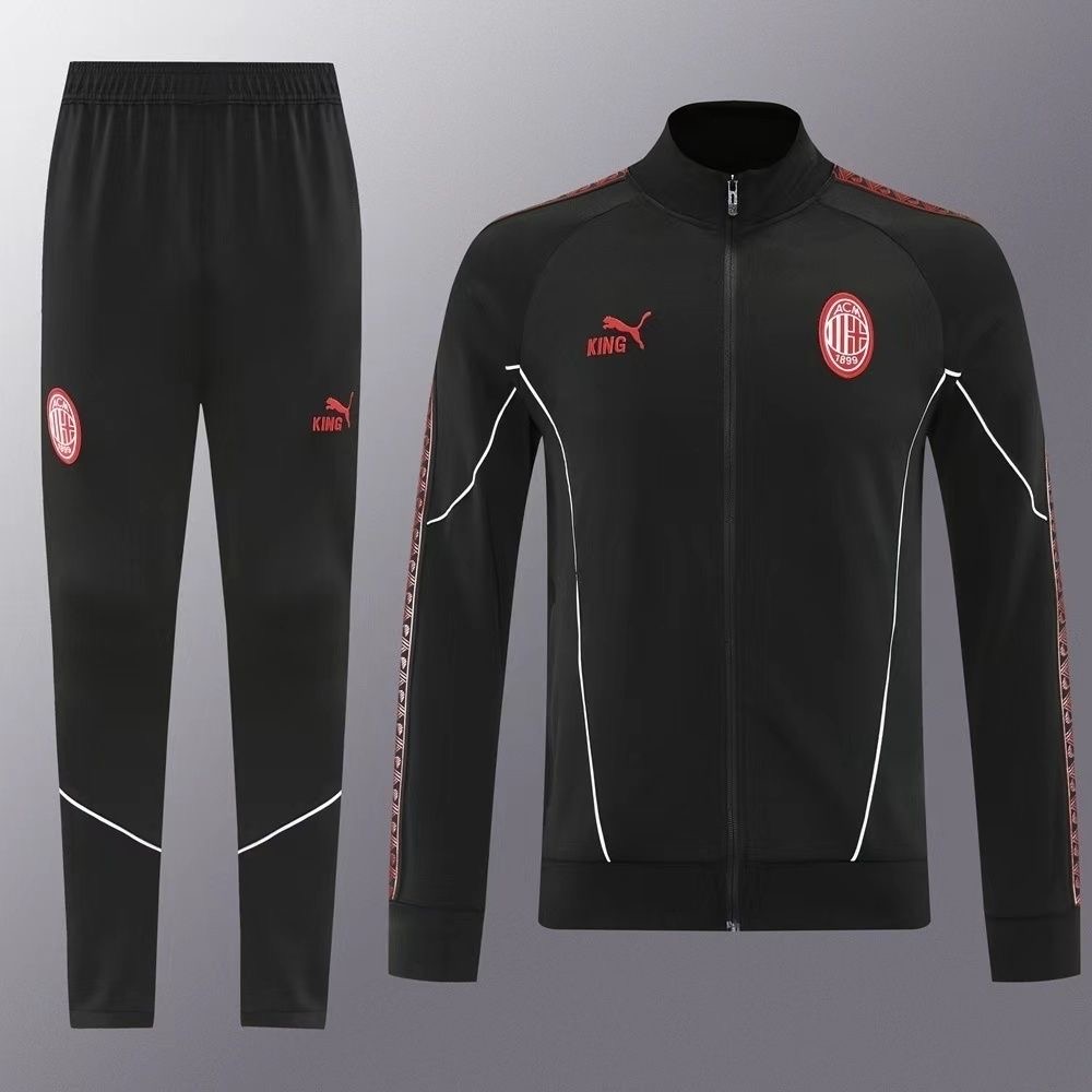 AC Milan Training Kit (Jacket+Pants) Black 2025/26 - sinoshirt
