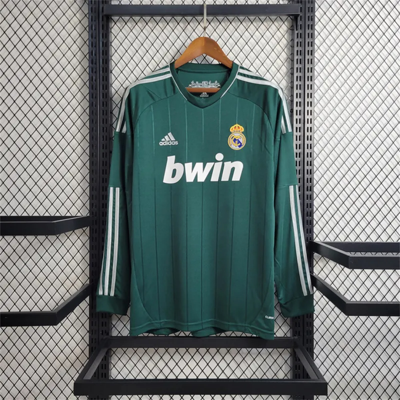 Real Madrid Retro Jersey Third Away Long Sleeve Custom Shirt 2012/13 - sinoshirt