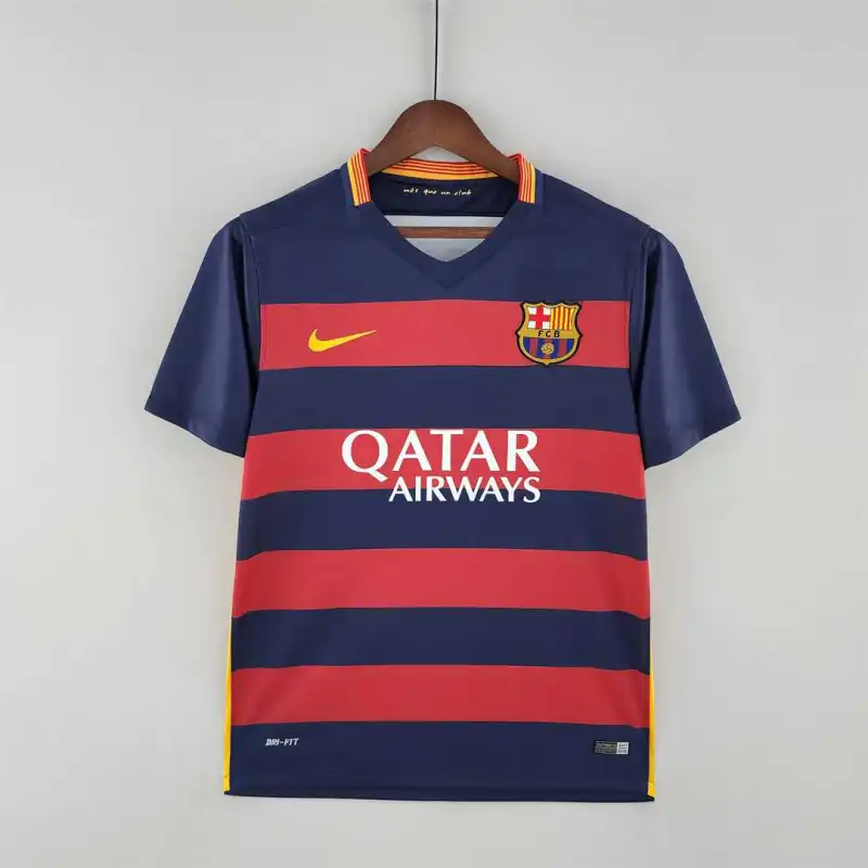 Barcelona Retro Jersey Home Soccer Shirt 2015-16 - sinoshirt