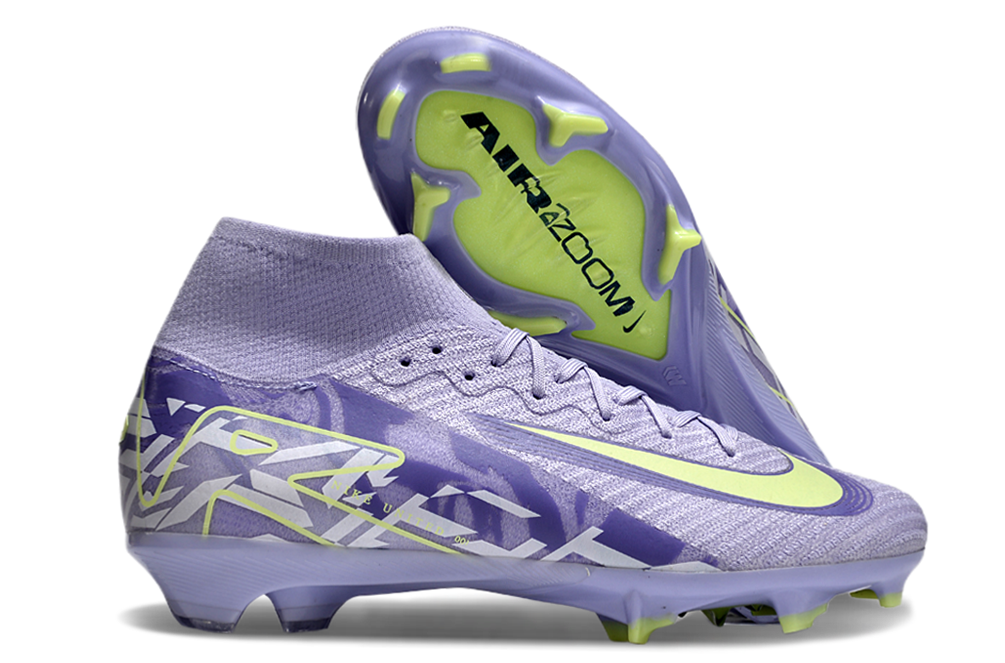 N Air Zoom Mercurial Superfly 10 Elite FG United - Purple Agate/Barely Volt - sinoshirt