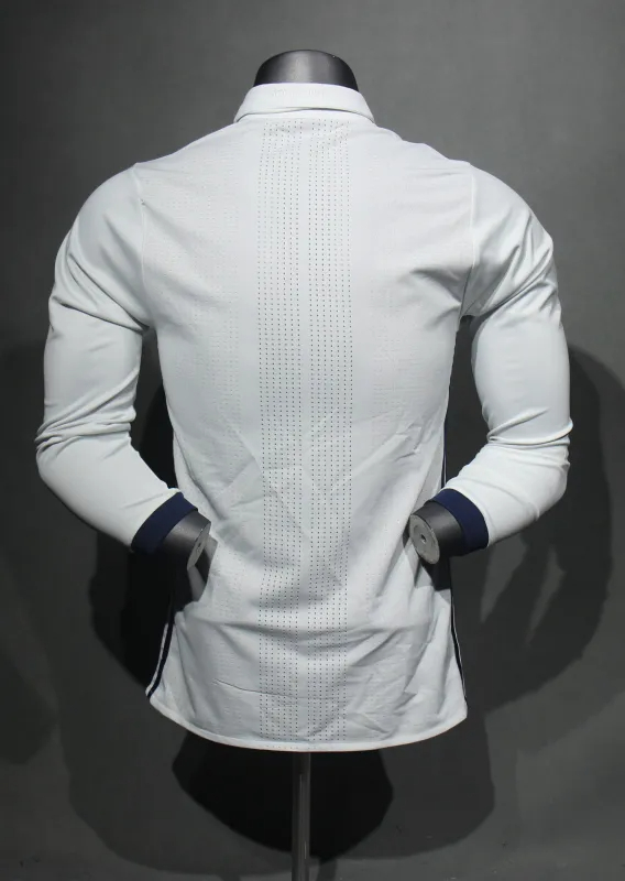Real Madrid Authentic Retro Jersey Home Long Sleeve Soccer Shirt 2016/17 - sinoshirt