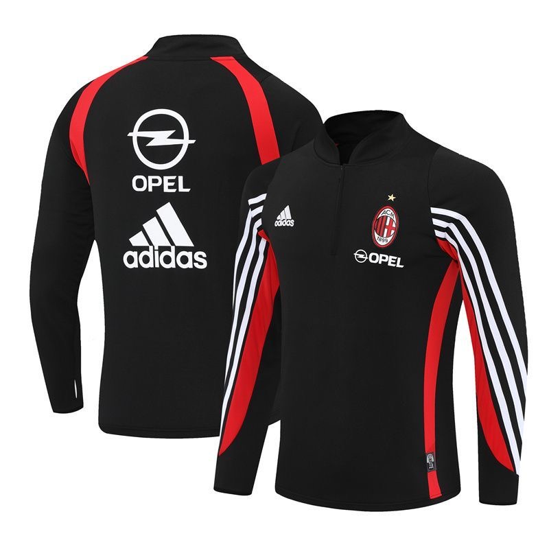 AC Milan Retro Training Kit Sweatshirt Black 2003/04 - sinoshirt